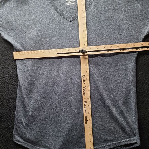 Goldtoe Womens T-Shirt Gray Size Large Polyester/Cotton Blend Short Sleeve - Picture 3 of 12